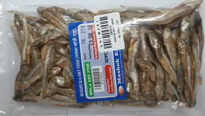 Mashuk Dried Fish (mola) 130gm Packet