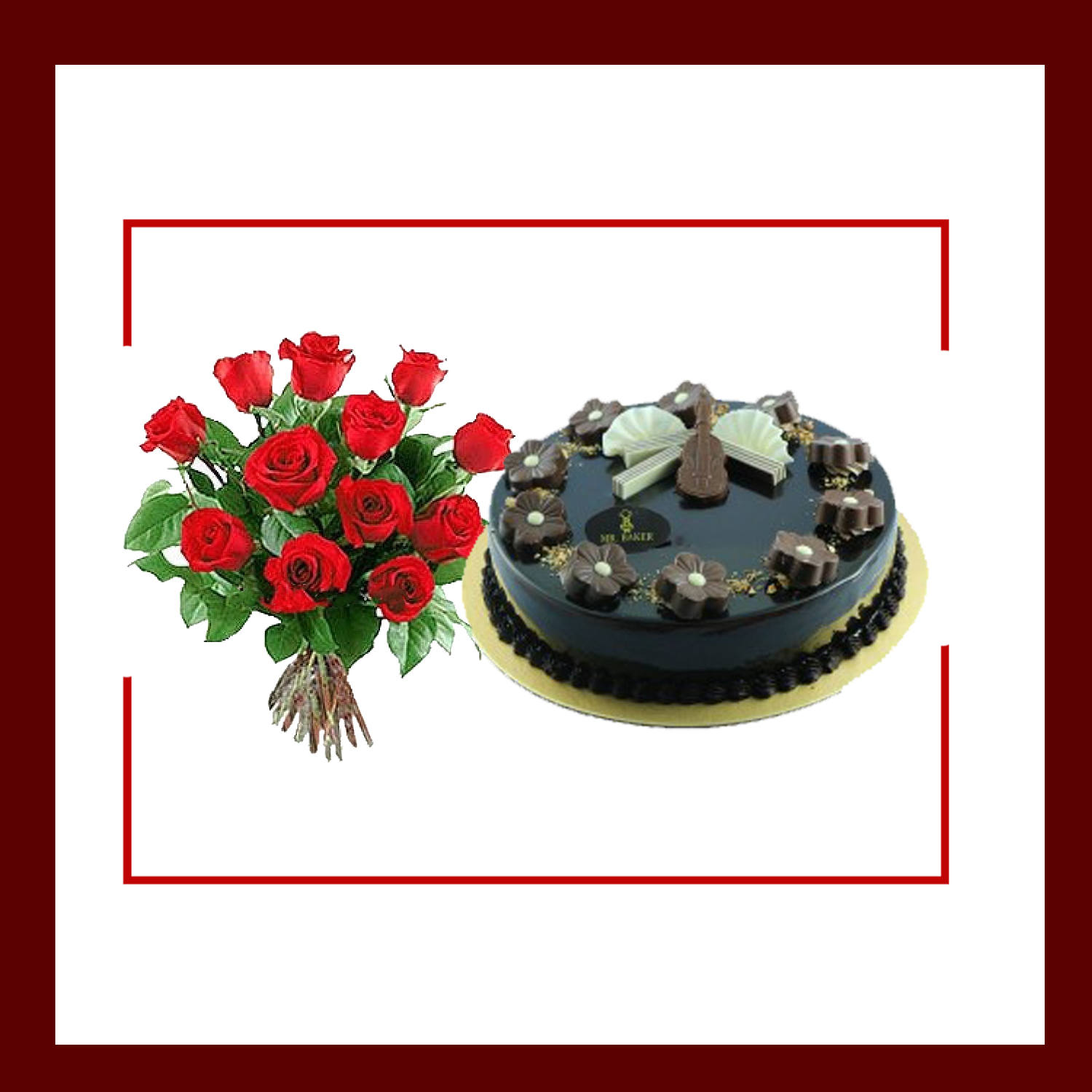Cake & Flower Combo 15