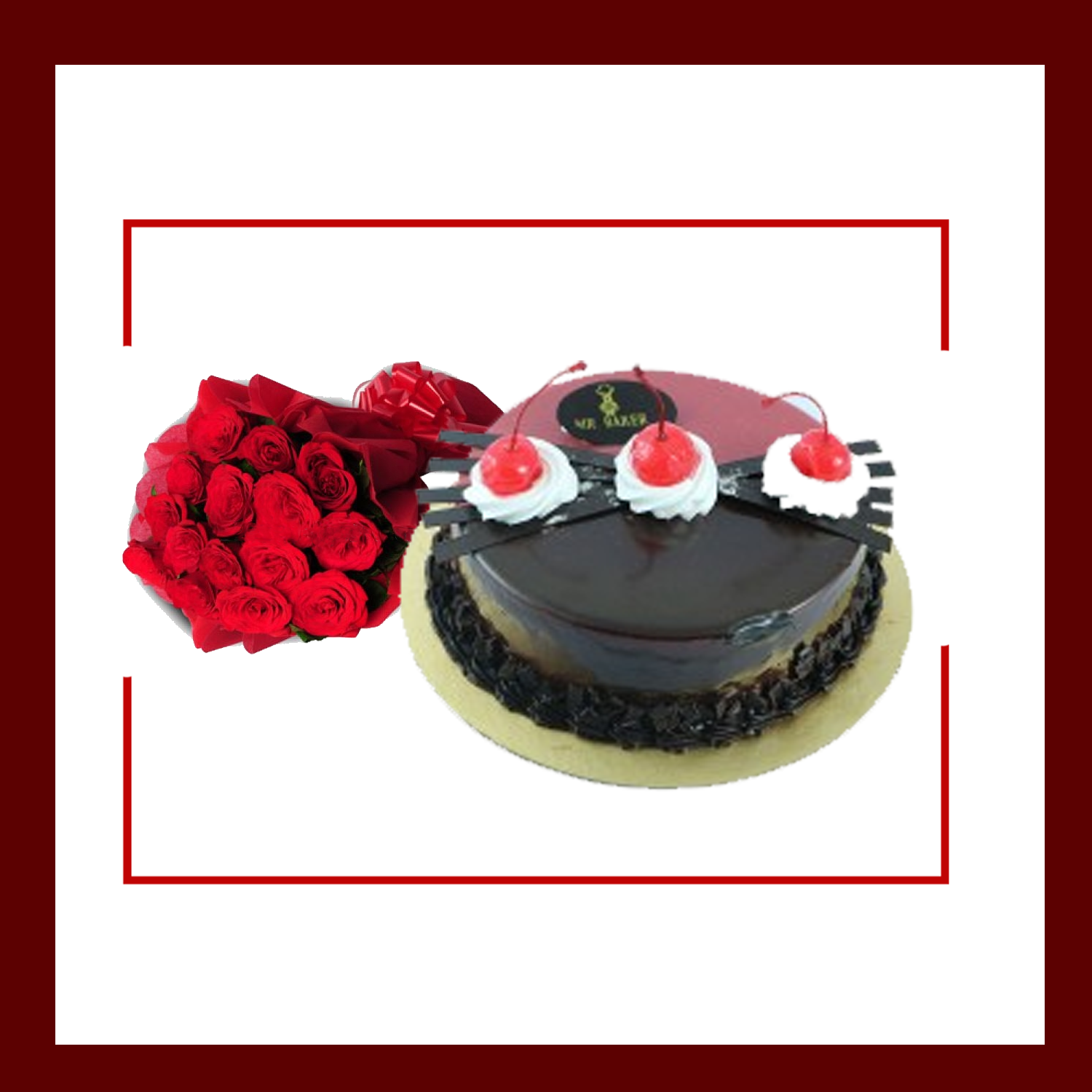 Cake & Flower Combo 16