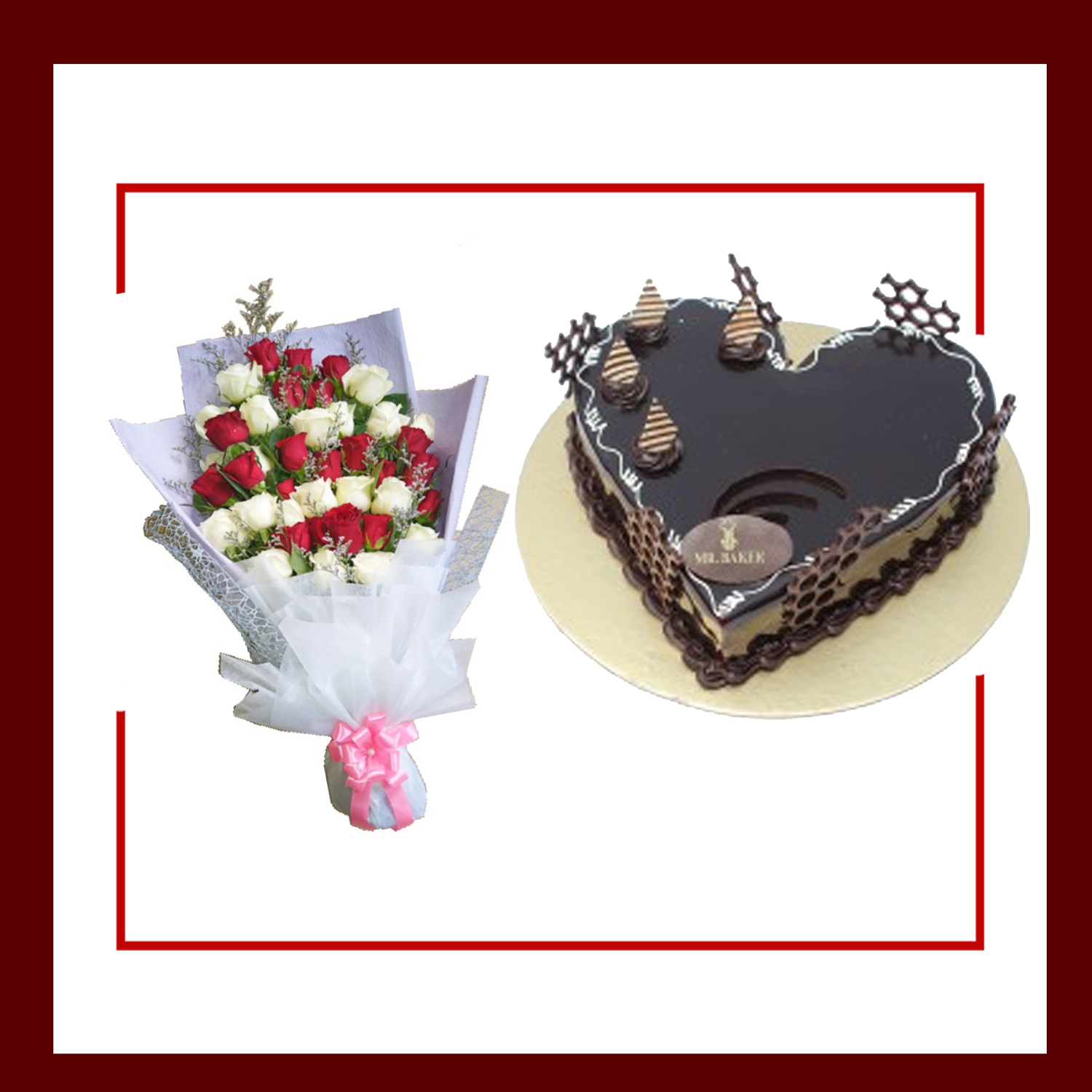 Cake & Flower Combo 4