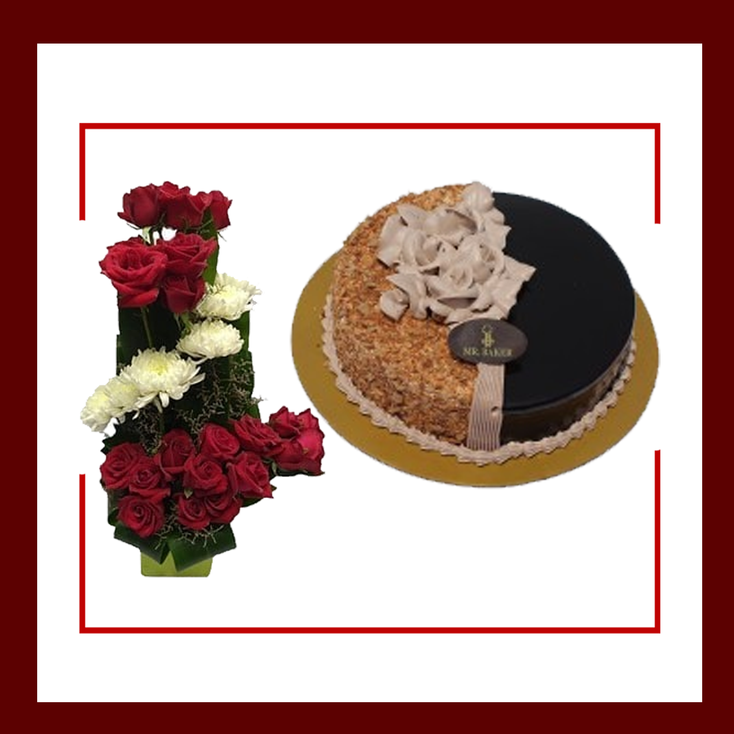 Cake & Flower Combo 5