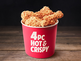 4 Pc Hot & Crispy Chicken