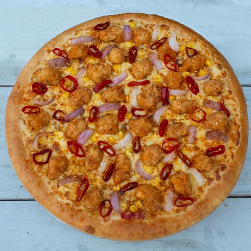 Blazing Kfc Popcorn Pizza