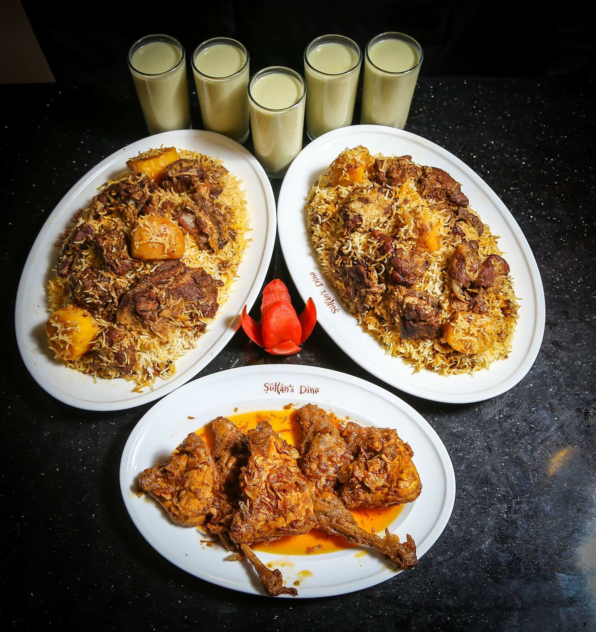Basmati Kacchi With Chicken Roast & Borhani 1:5
