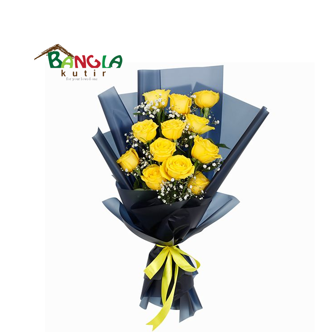 12 Yellow Rose Bunch