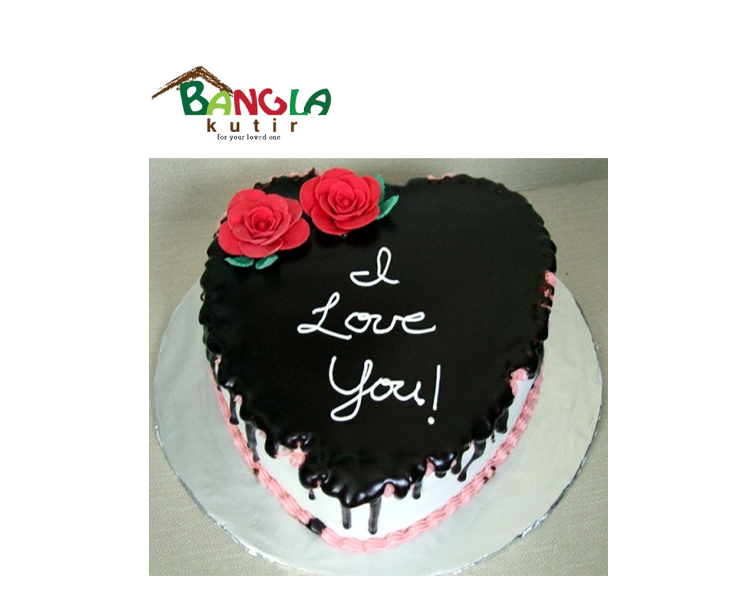 Heart Shape Black Forest Cake 2kg