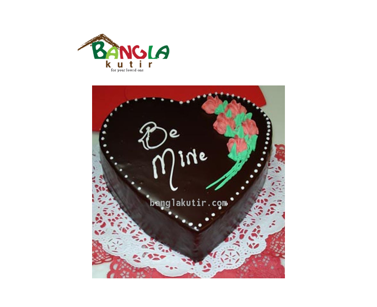 Rich Heart Shape Chocolate Cake 1 Kg
