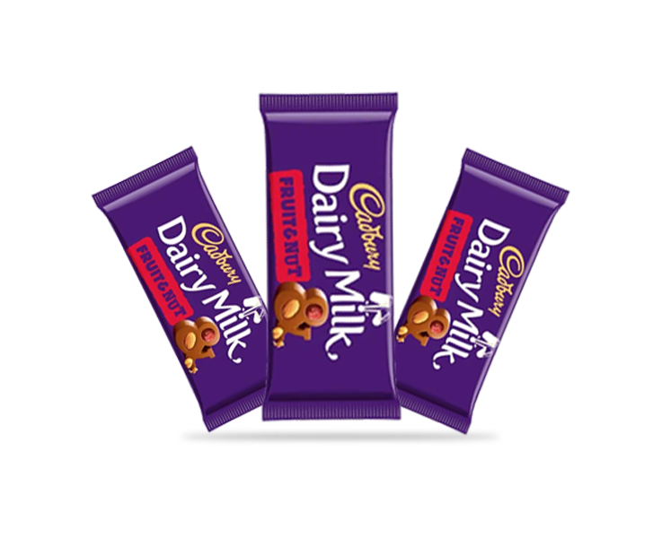 Cadbury Whole Nut Chocolate Bar 45gm (3pcs)