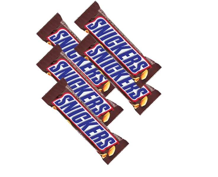 Snickers Chocolate Single 50gm (5pcs)