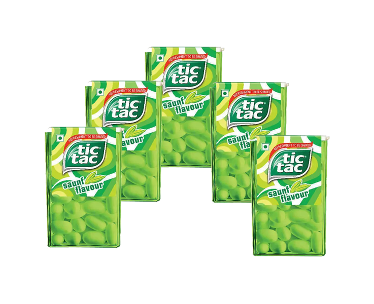 Tic Tac Saunf Flavour 7.7gm (5pcs)