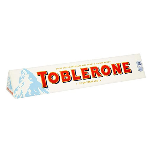Toblerone White Chocolate Bar 100gm (1pcs)