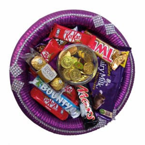 A Basket Of 7 Mixed Chocolates