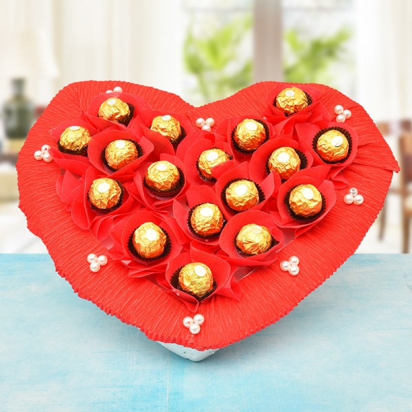 Heart Of Ferrero Rocher Chocolate