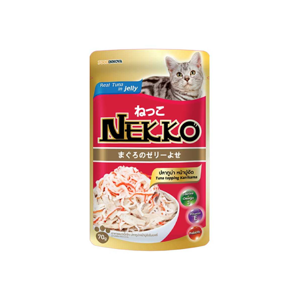 Nekko Cat Food Real Tuna Topping Kanikama 70gm