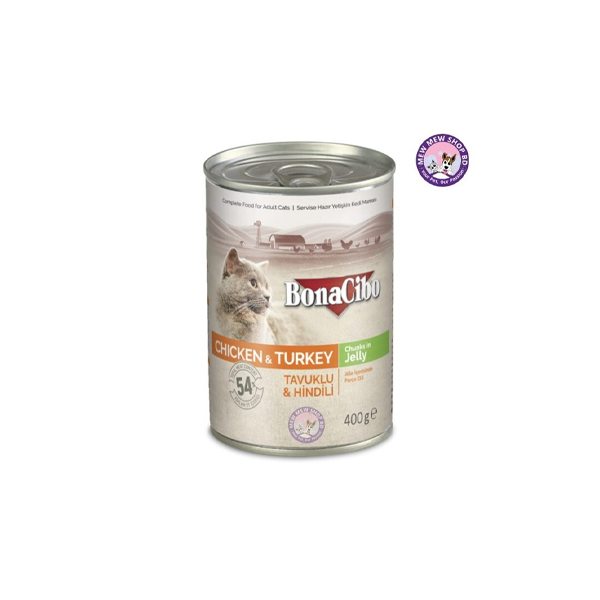 Bonacibo Cat Food Can All Flavour 400gm