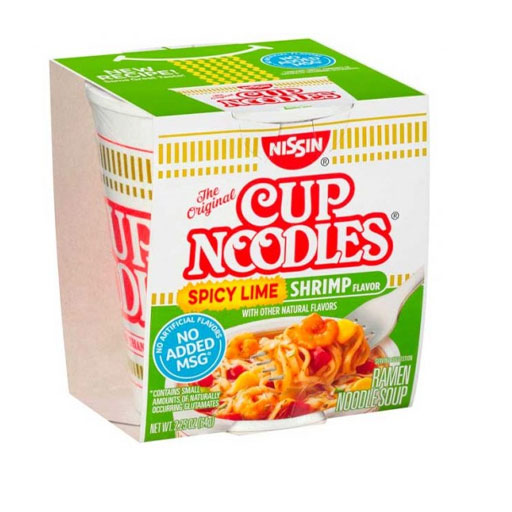 Nissin The Original Spicy Lime Shrimp Cup Noodles 64 Gm