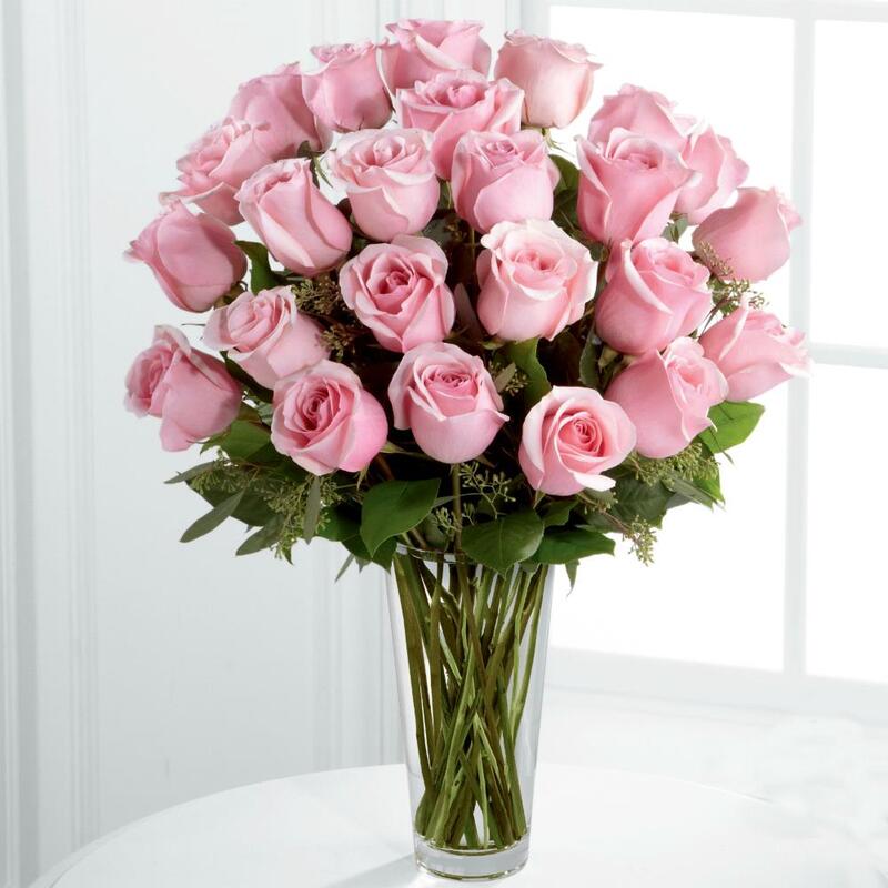 Sensuous 24 Pink Roses