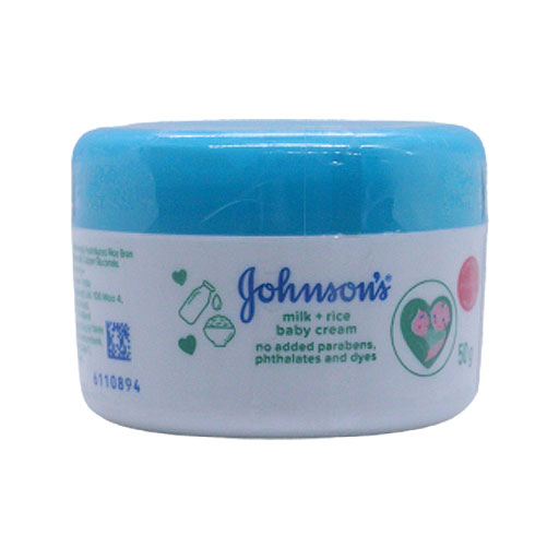 Johnsons Milk + Rice Baby Cream Jar 50 Gm