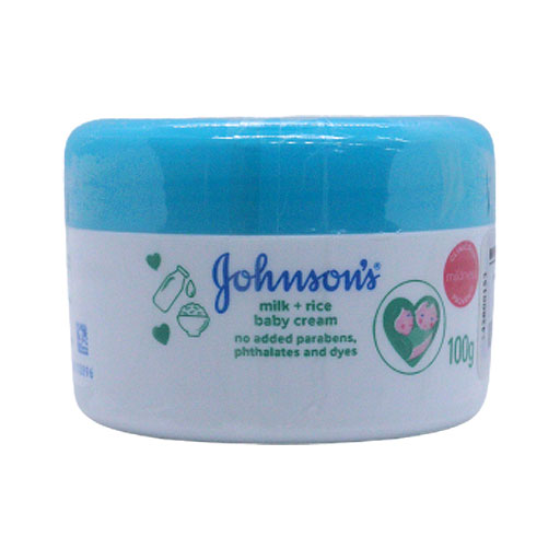 Johnsons Milk + Rice Baby Cream Jar 100 Gm