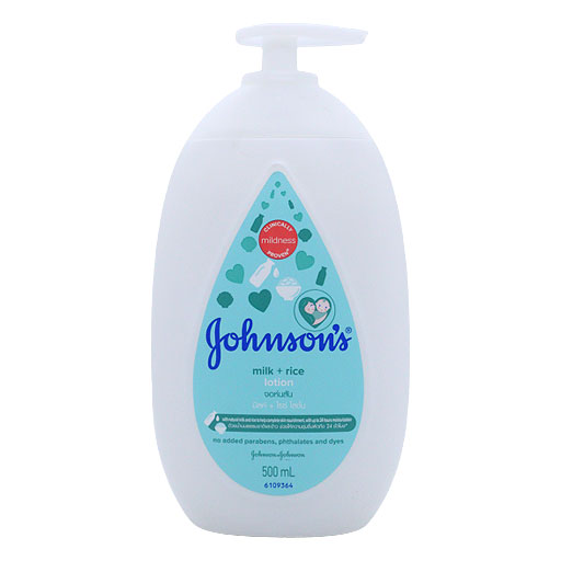 Johnsons Milk+rice Baby Lotion Pump 500 Ml