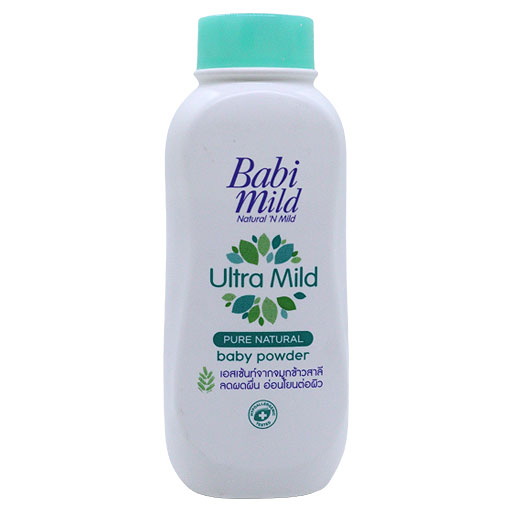 Babi Mild Ultra Mild Pure Natural Baby Powder 180 Gm