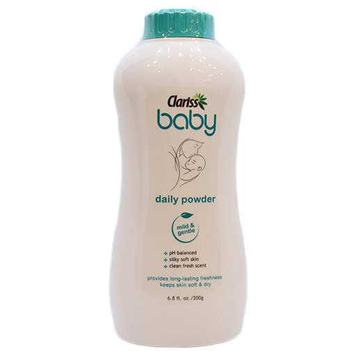 Clariss Mild & Gentle Baby Daily Powder 200 Gm