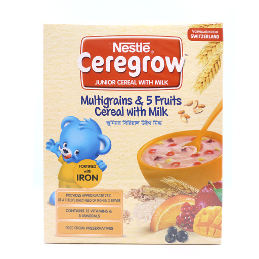 Nestle Multigrain & 5 Fruits Cereal With Milk Bib 300 Gm