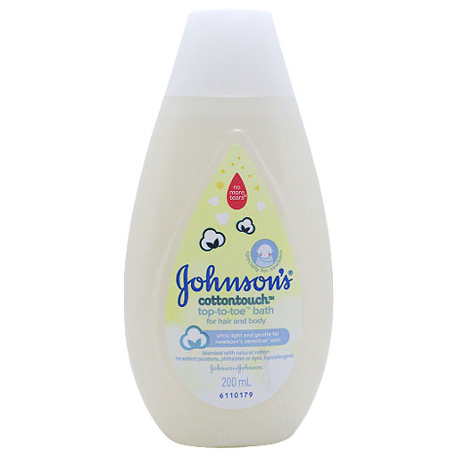 Johnsons Cotton Touch Top-to-toe Baby Bath 200 Ml