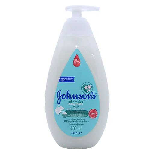 Johnsons Milk+rice Hair And Body Baby Bath 500 Ml