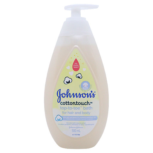 Johnsons Cotton Touch Top-to-toe Baby Bath 500 Ml
