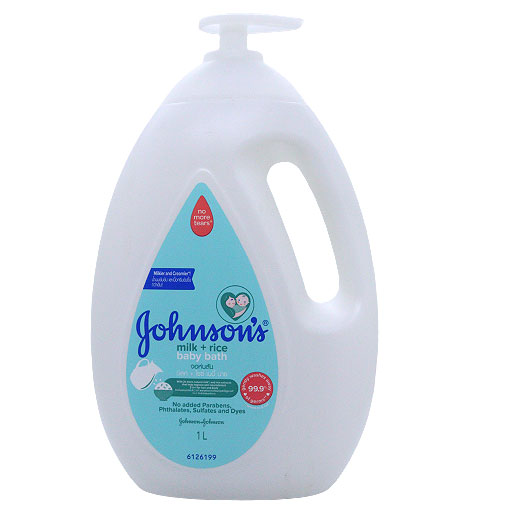 Johnsons Milk + Rice Baby Bath Pump 1 Ltr
