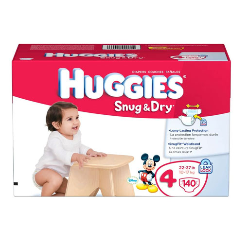 Huggies Snug & Dry Diaper Sz4 (10-17 Kg) 3 Pcs