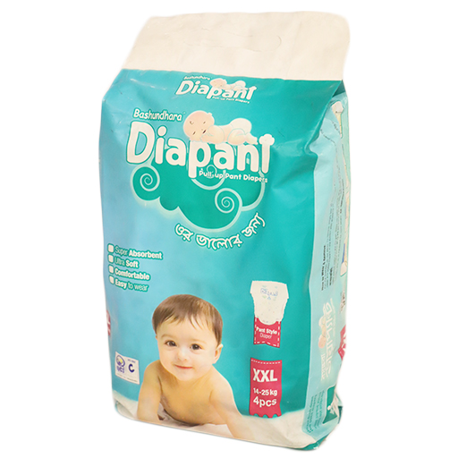 Bashundhara Diapant Xxl (14-25 Kg) 4 Pcs