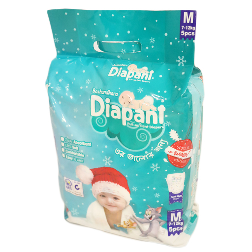 Bashundhara Diapant M (7-12 Kg) 5 Pcs