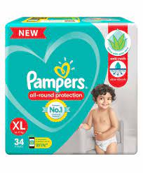 Pampers All-round P. Baby Diaper Xl (7-12 Kg) 34 Pants