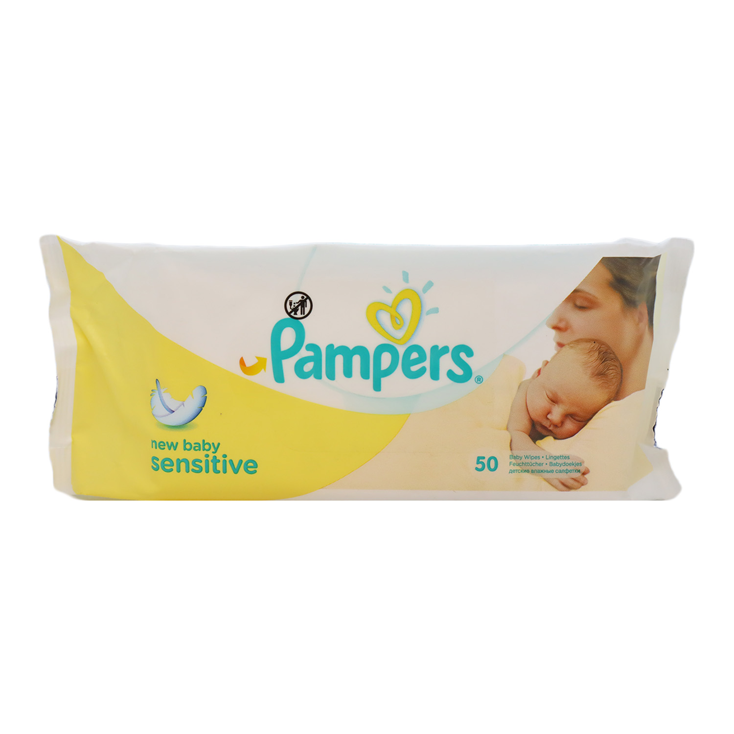 Pampers New Sensitive Baby Wipes 50 Pcs