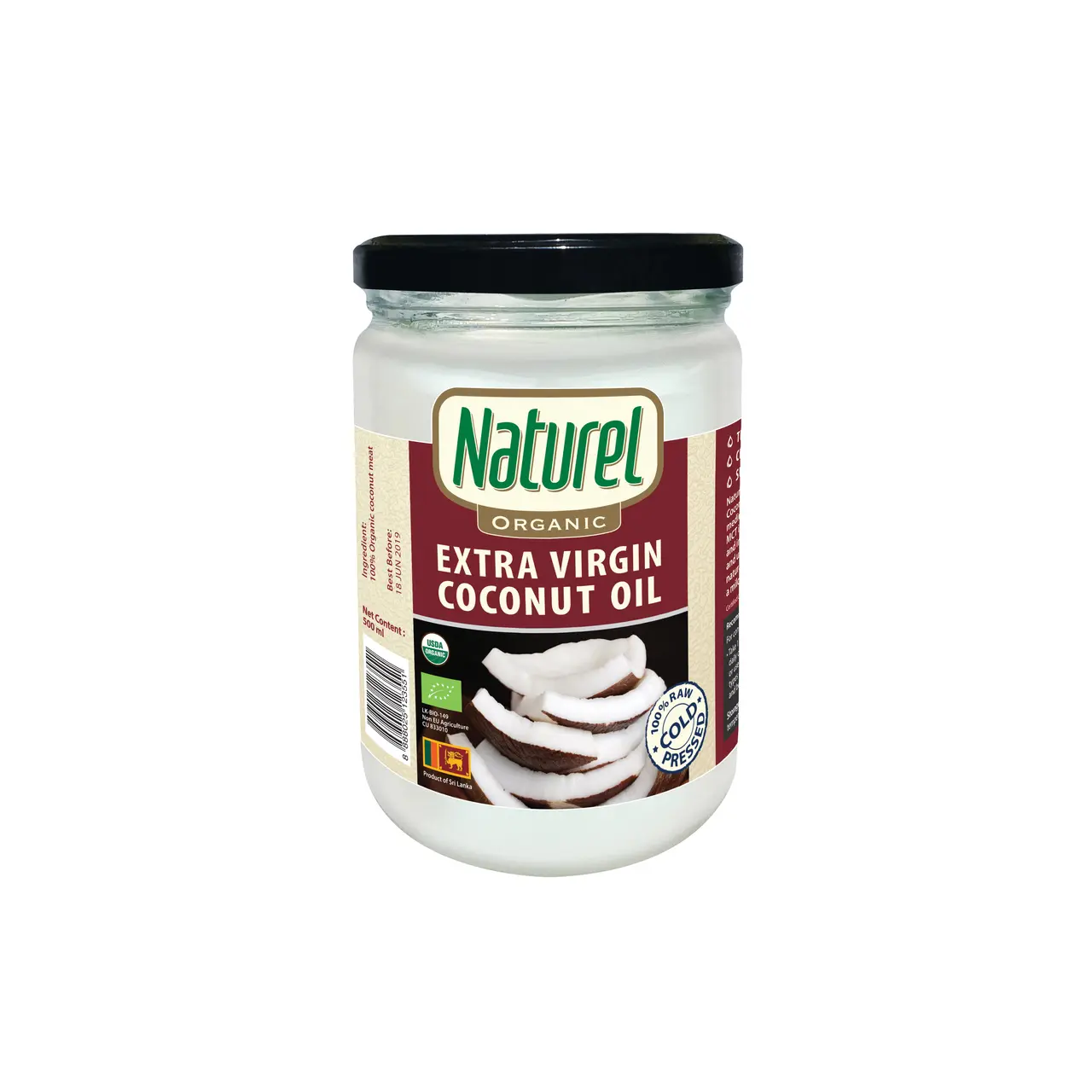 Naturel Extra Virgin Coconut Oil 500ml