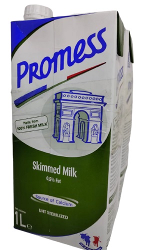 Promess Uht Skimmed Milk 1ltr Fr
