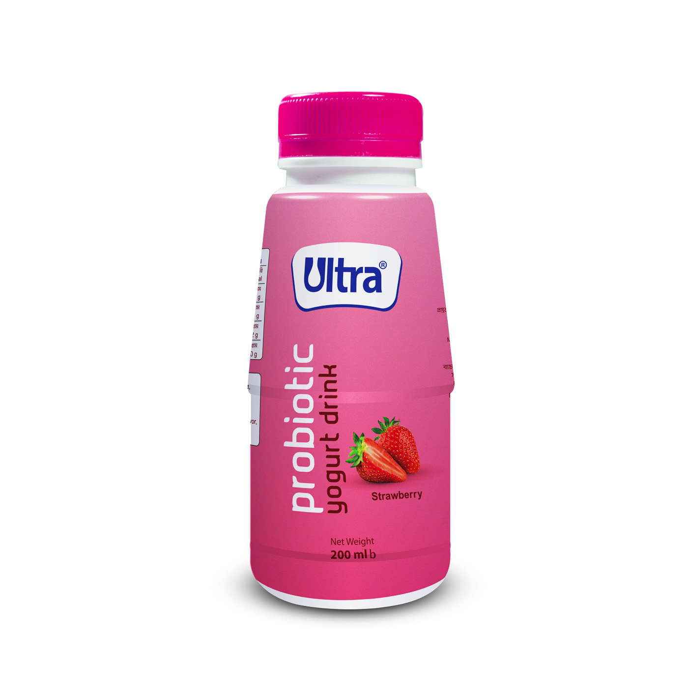 Ultra Yogurt Drink(strawberry) Probiotic 200ml (2pcs)