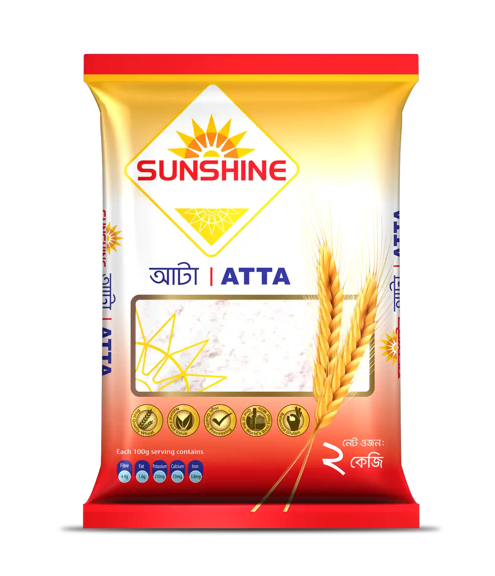 Sunshine Atta 2kg Pack