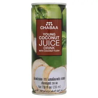 Chabaa Young Coconut Juice 230ml