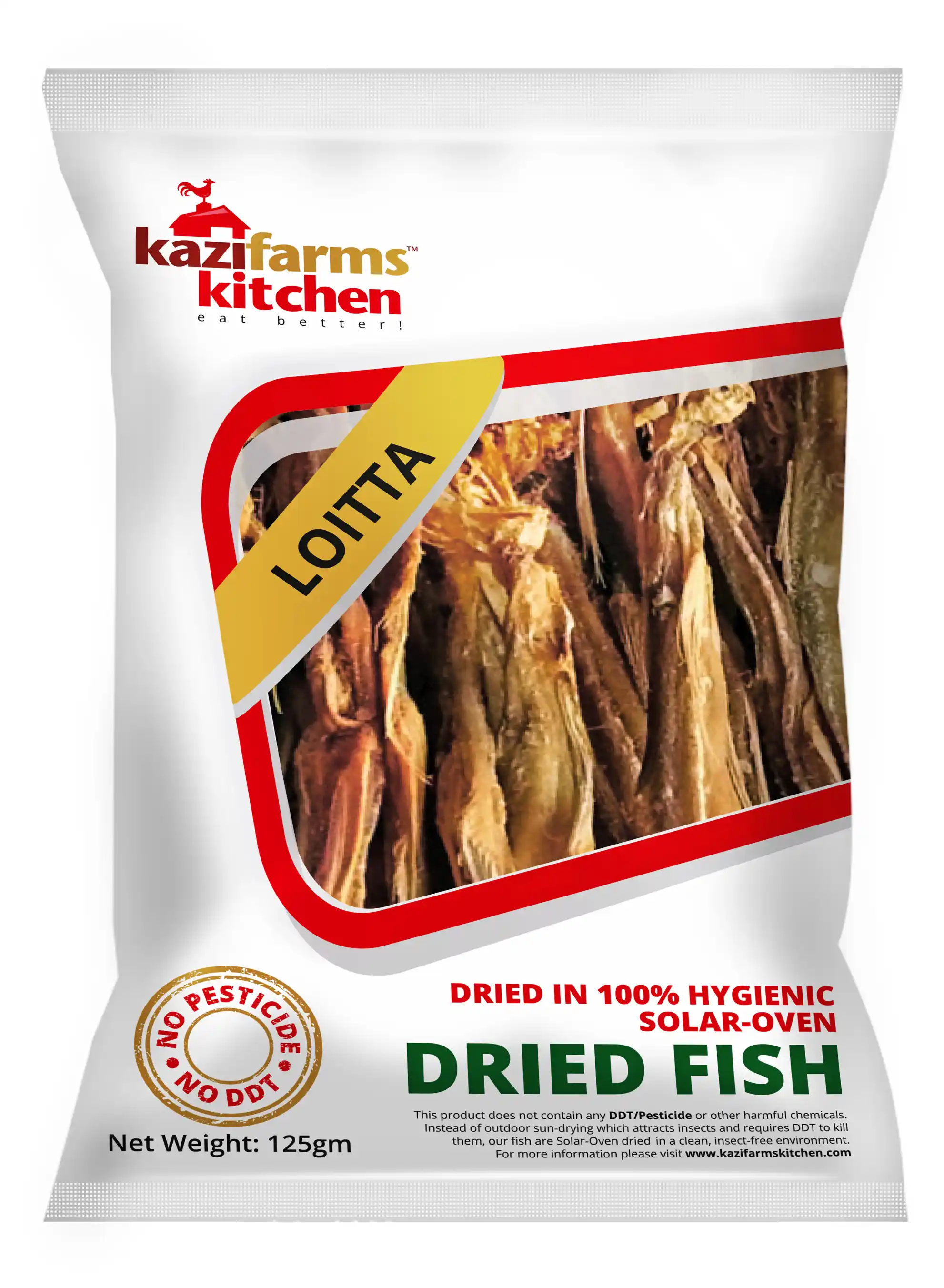 Kazi Farms Dried Fish (loitta) 125gm Packet