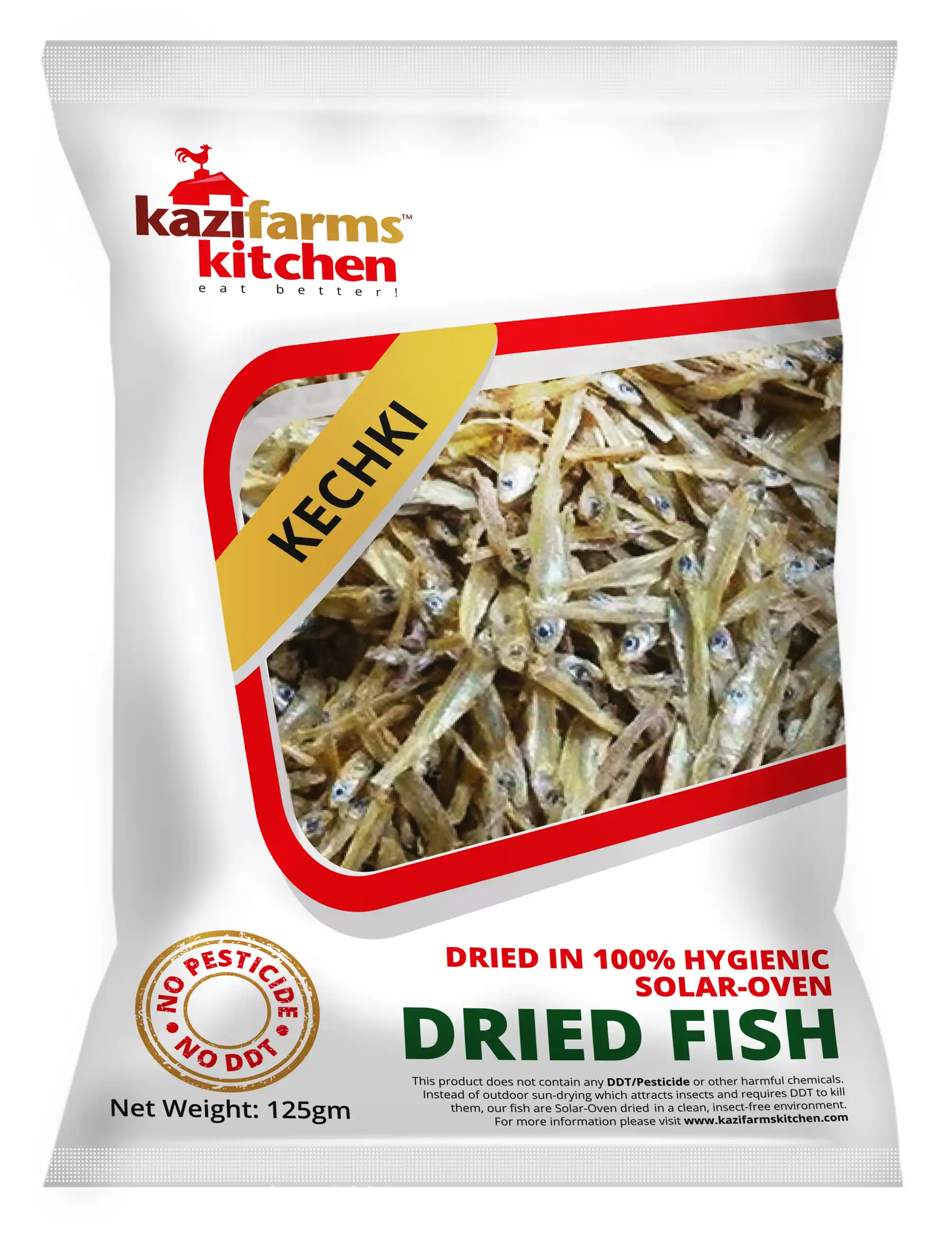 Kazi Farms Dried Fish (kachki) 125gm Packet