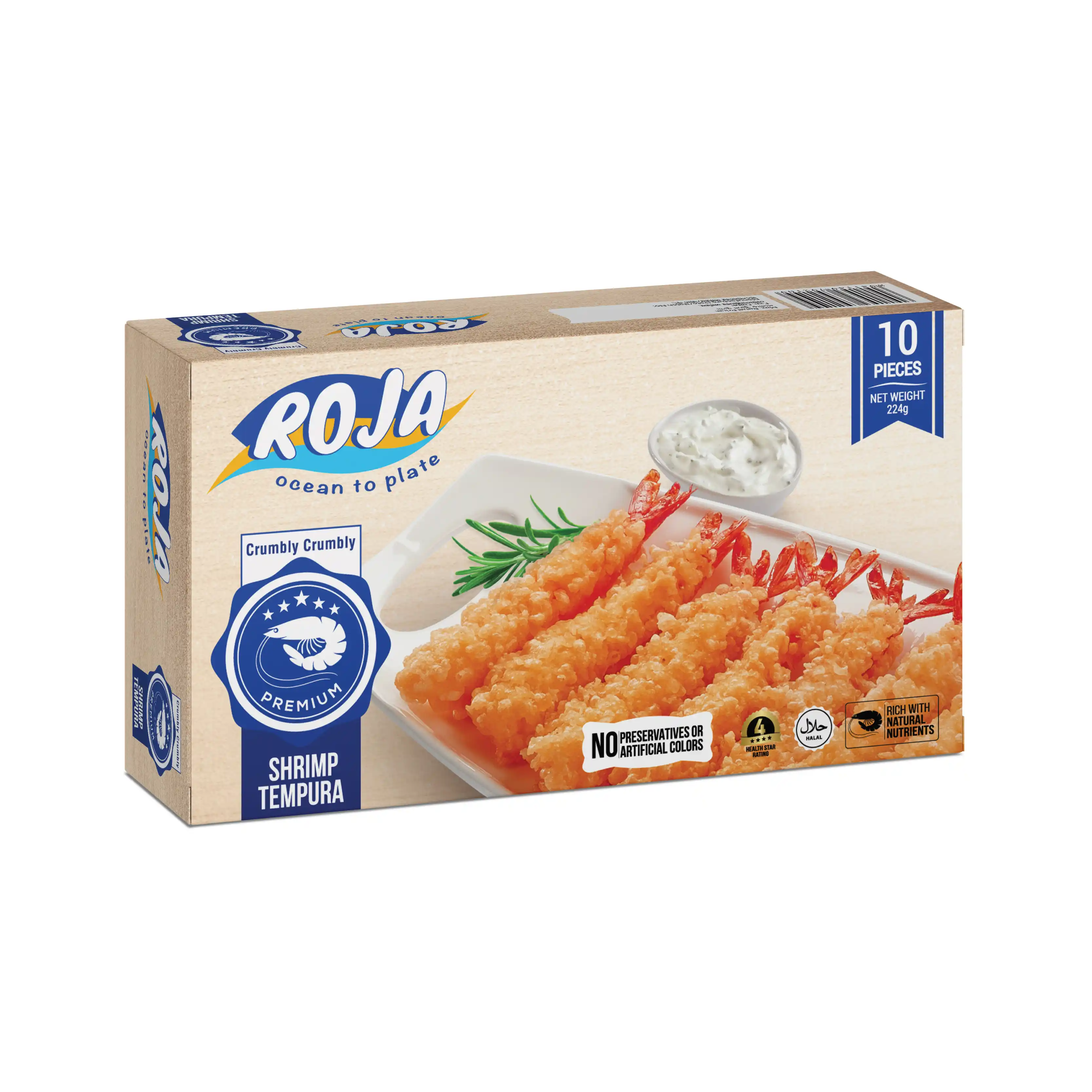 Roja Fish Shrimp Tempura Crumbly Crumbly 224gm