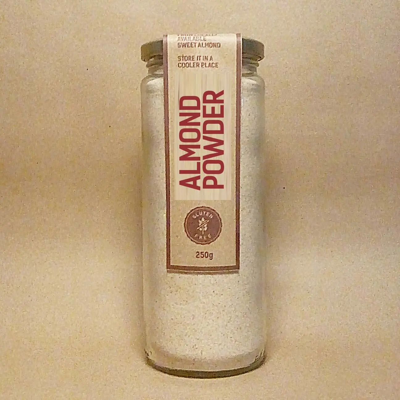 Dhaka Dough Homemade Almond Powder 250gm 1 Glass Jar