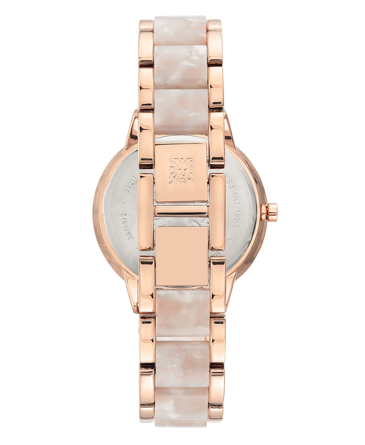 Anne Klein Rose Gold-tone White Bracelet Watch 37mm 