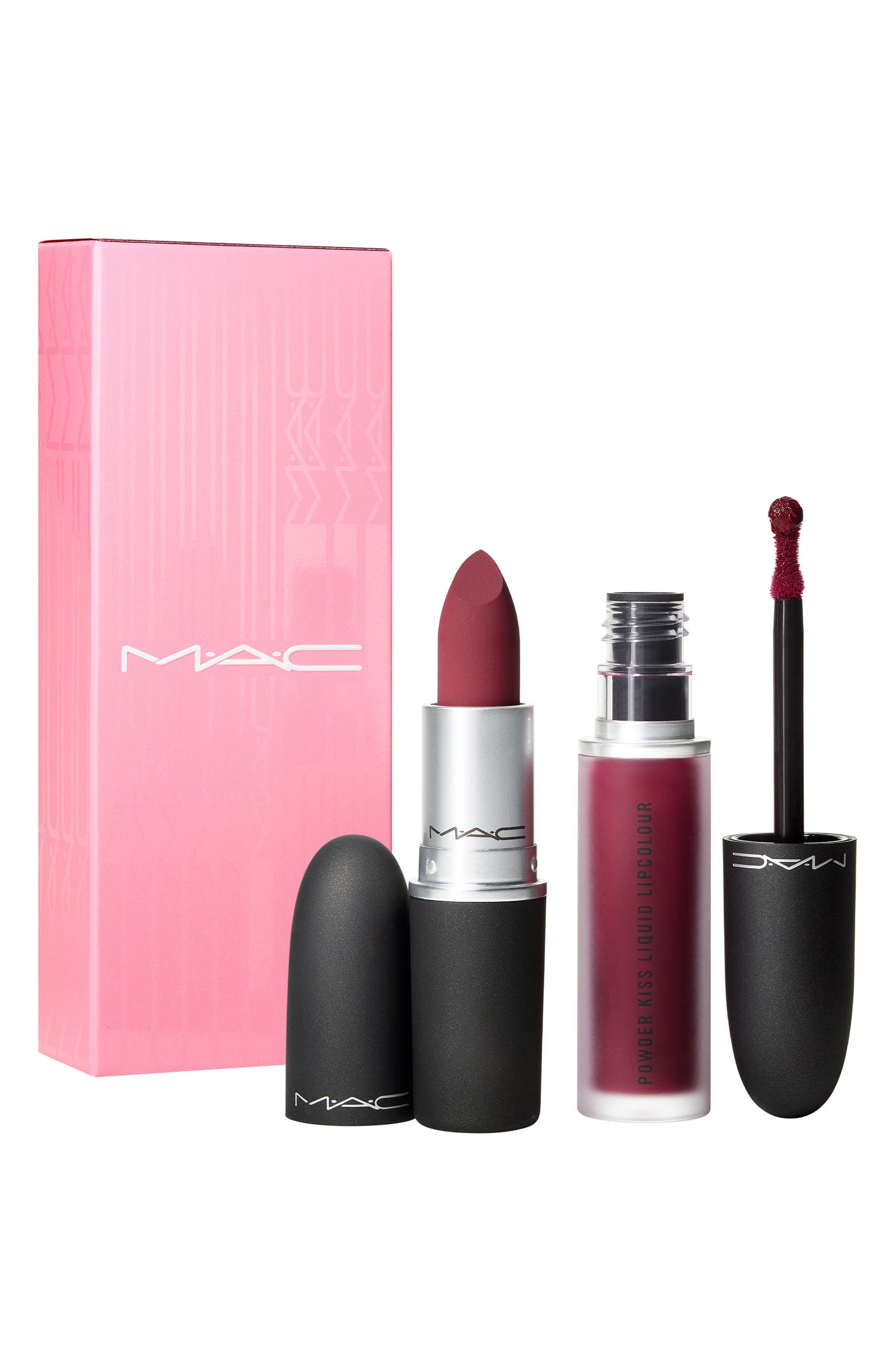 Mac Powder Kiss Lip Kit Like Mother Burning Love