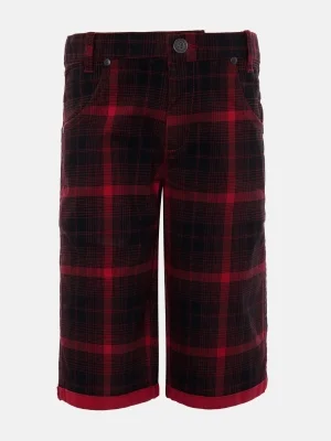 Black Check Gabardine Pant