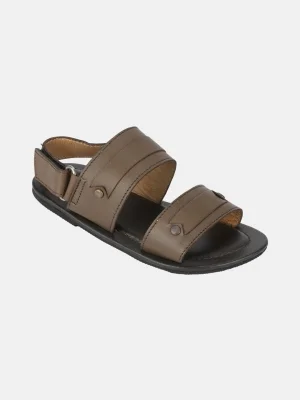 Deep Brown Leather Sandal