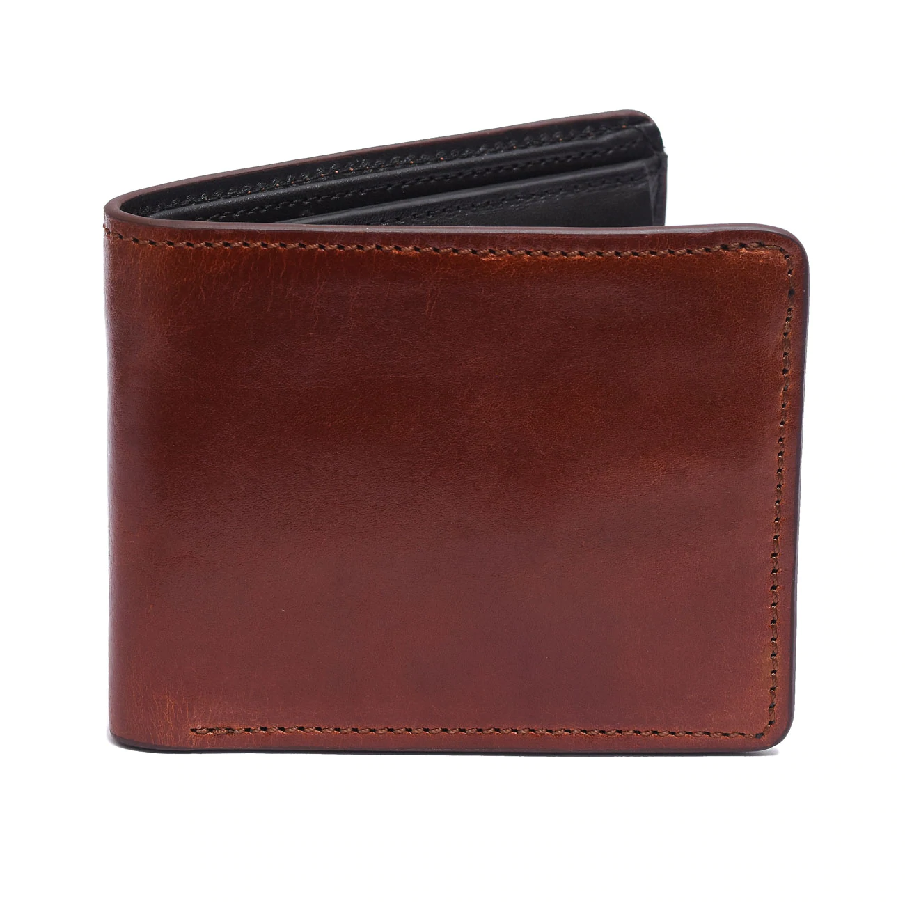 Oil Pull Up Leather Short Wallet For Men